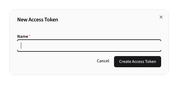 Create Access Token Form