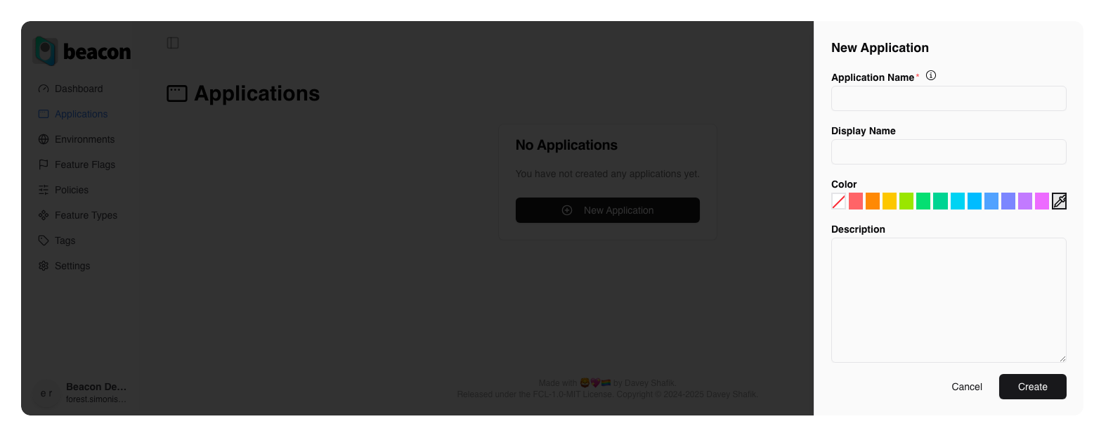 New Application Form