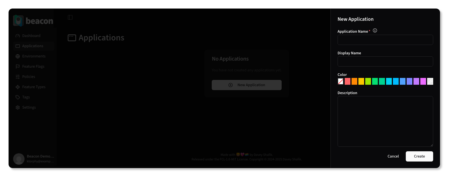 New Application Form