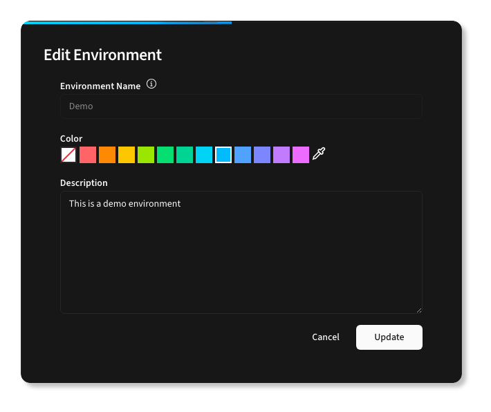 Edit Environment Form