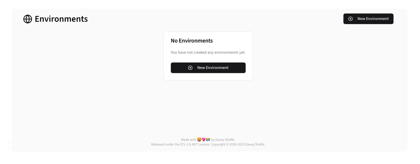 Environments Overview