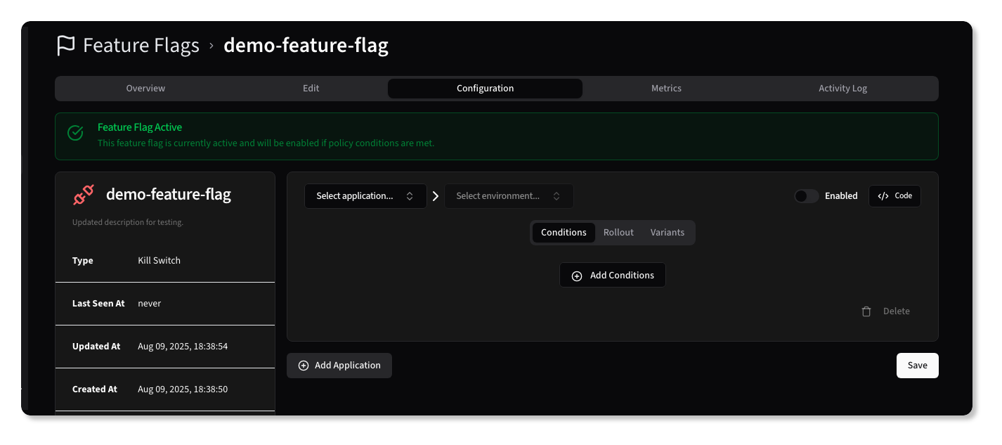 Feature Flag Configuration