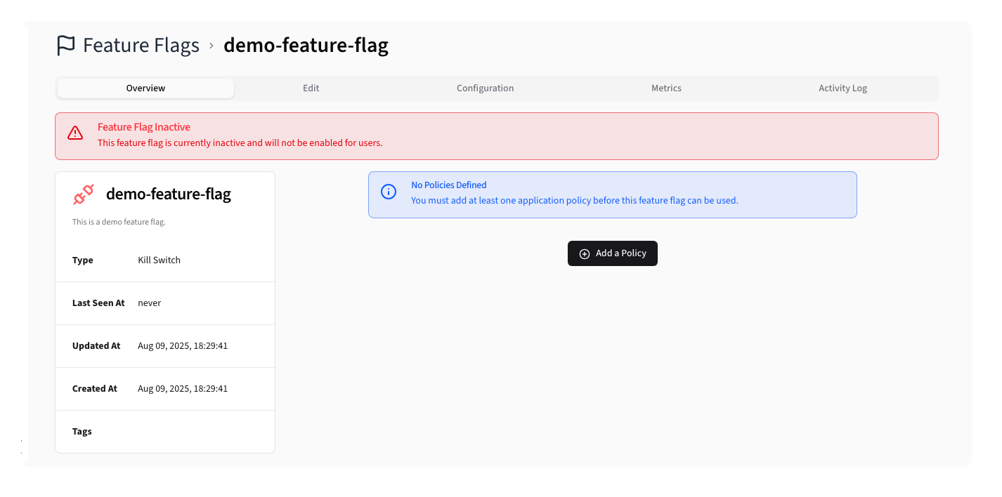 Edit Feature Flag