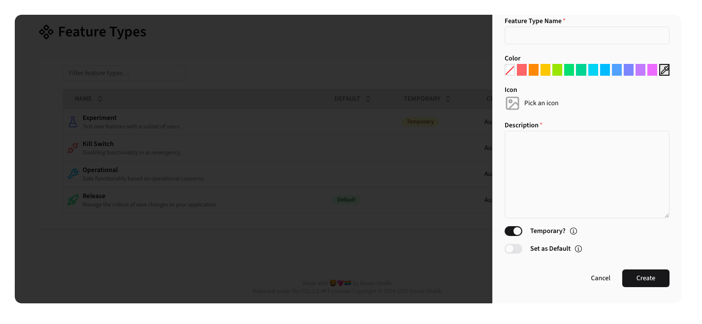 New Feature Type Form