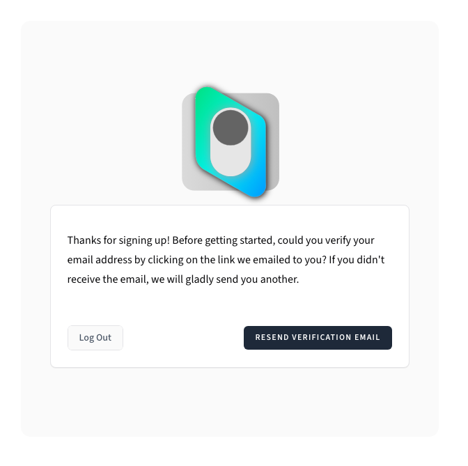 E-mail Confirmation Notice